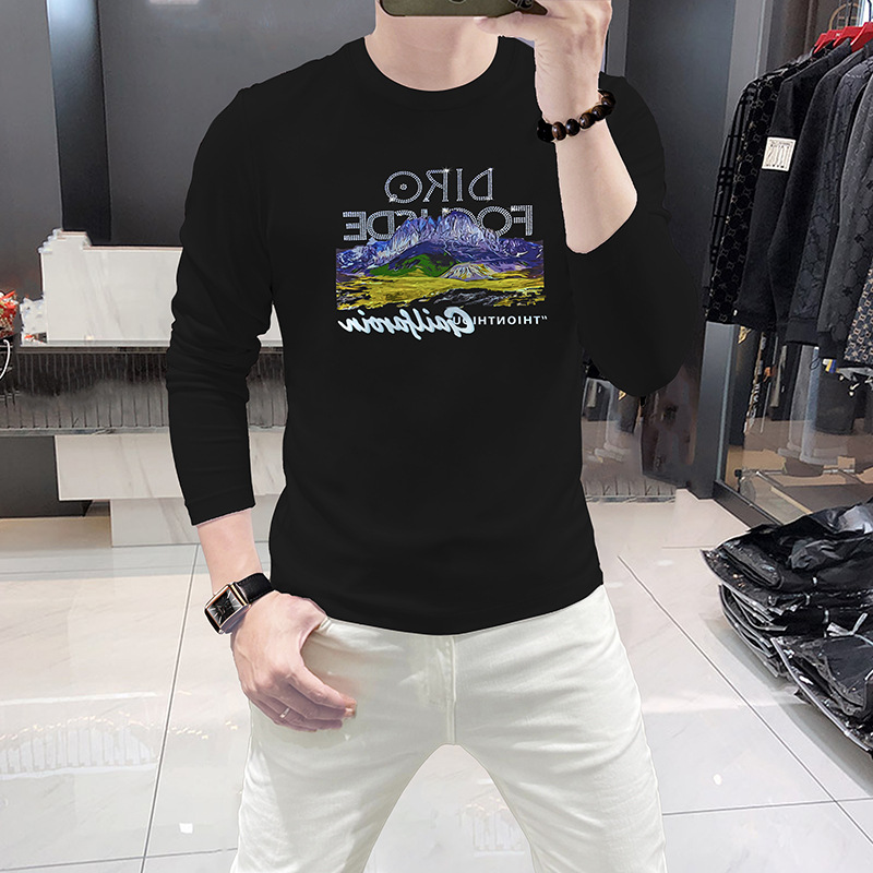 Мужская футболка с длинным рук – обзор и цена Undershirt Crew Neck