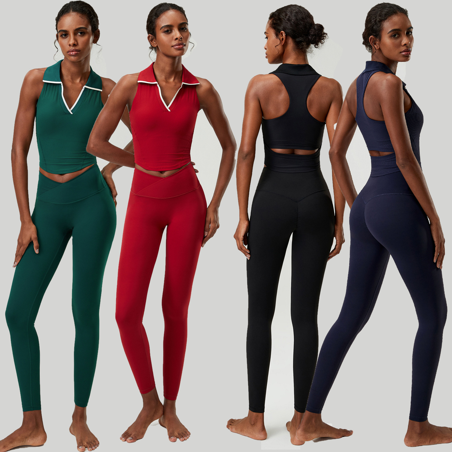 Женский комплект для йоги из 2 – обзор и цена Tank Top Ribbed