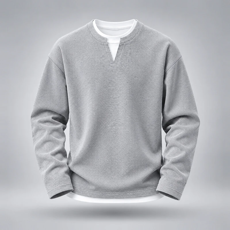 Мужская футболка с длинным рук – обзор и цена Undershirt Crew Neck