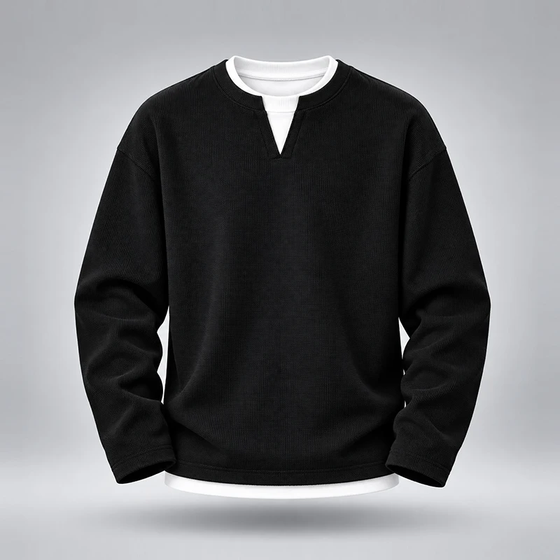 Мужская футболка с длинным рук – обзор и цена Undershirt Crew Neck